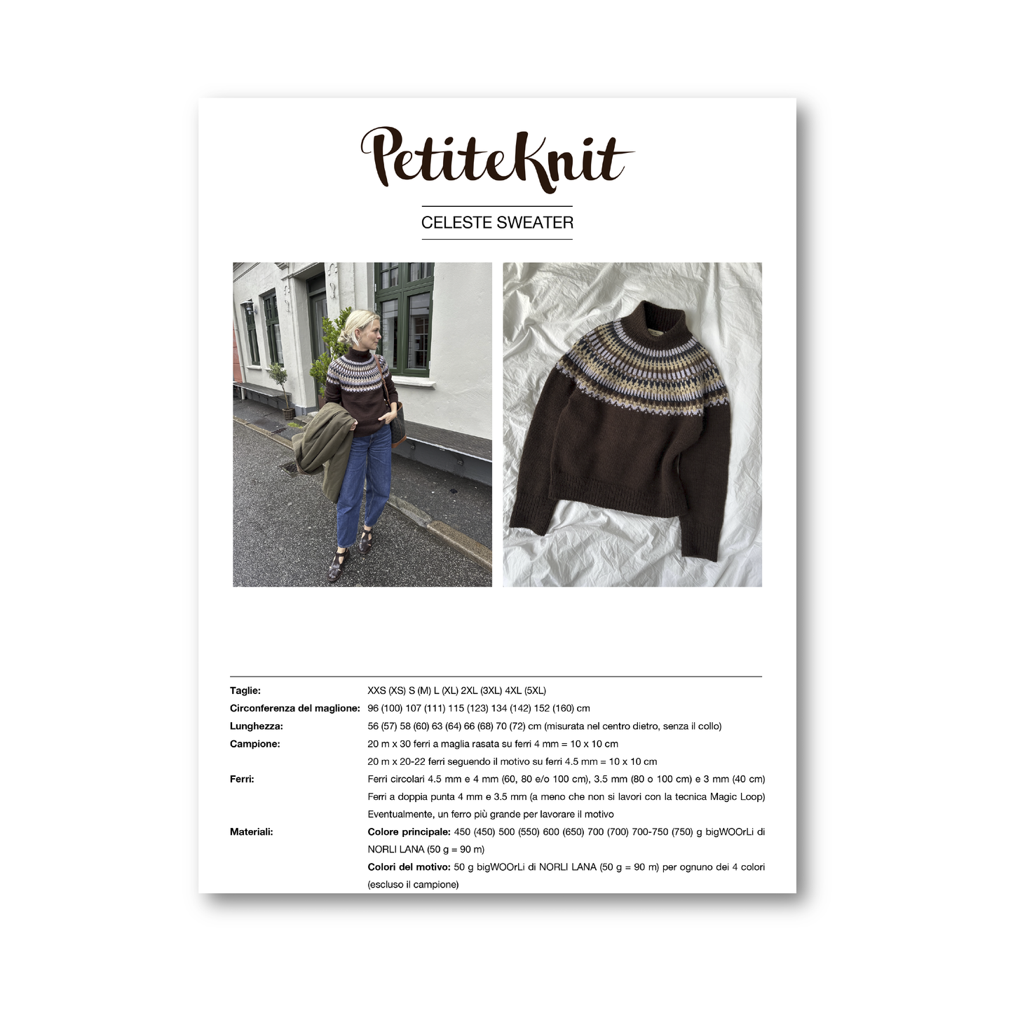 CELESTE SWEATER kit parziale - bigWOOrLi