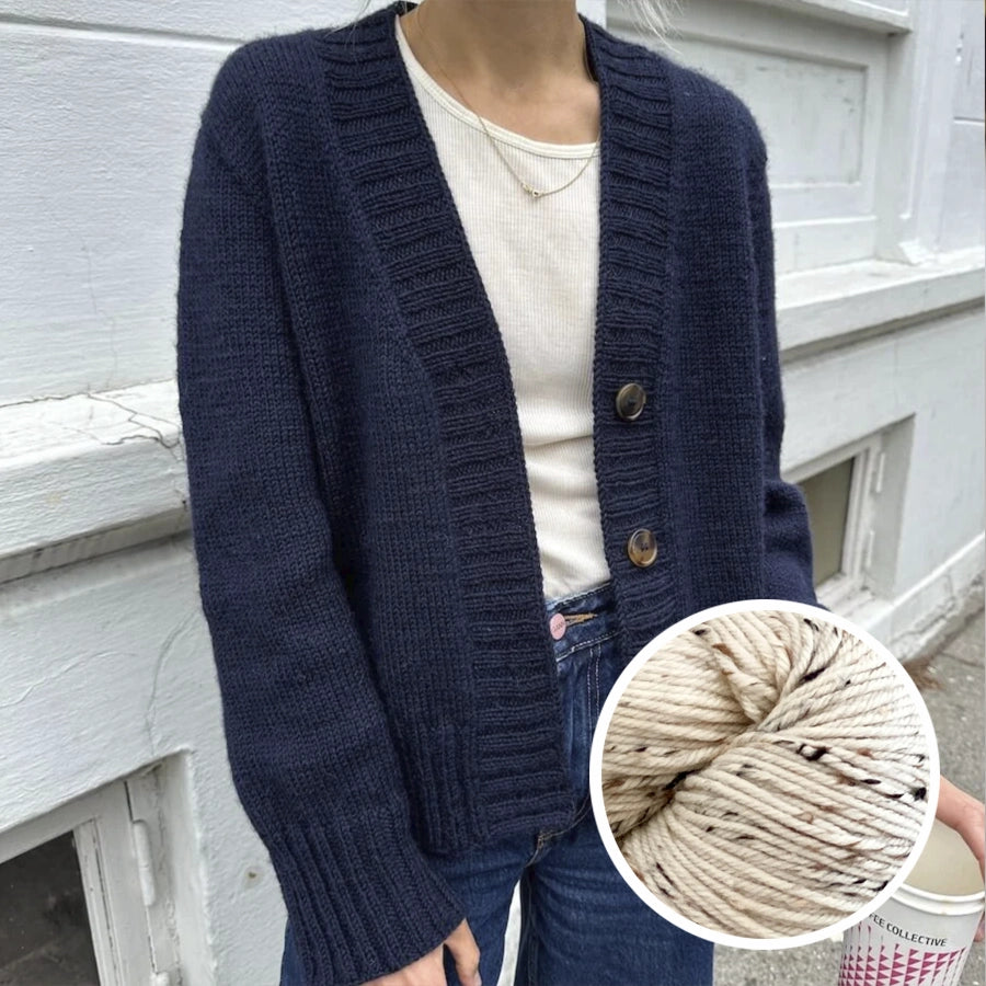 EVA CARDIGAN - bigDOT & SILKY MOHAIR – Norli Lana EVA CARDIGAN - bigDOT & SILKY MOHAIR – Norli Lana