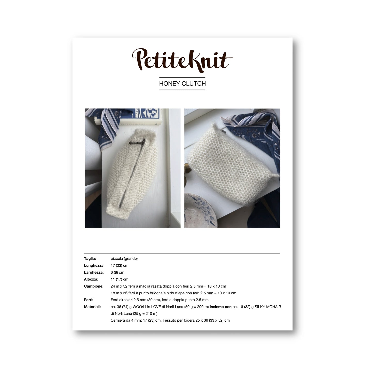 HONEY CLUTCH - WOOrLi in LOVE & SILKY MOHAIR
