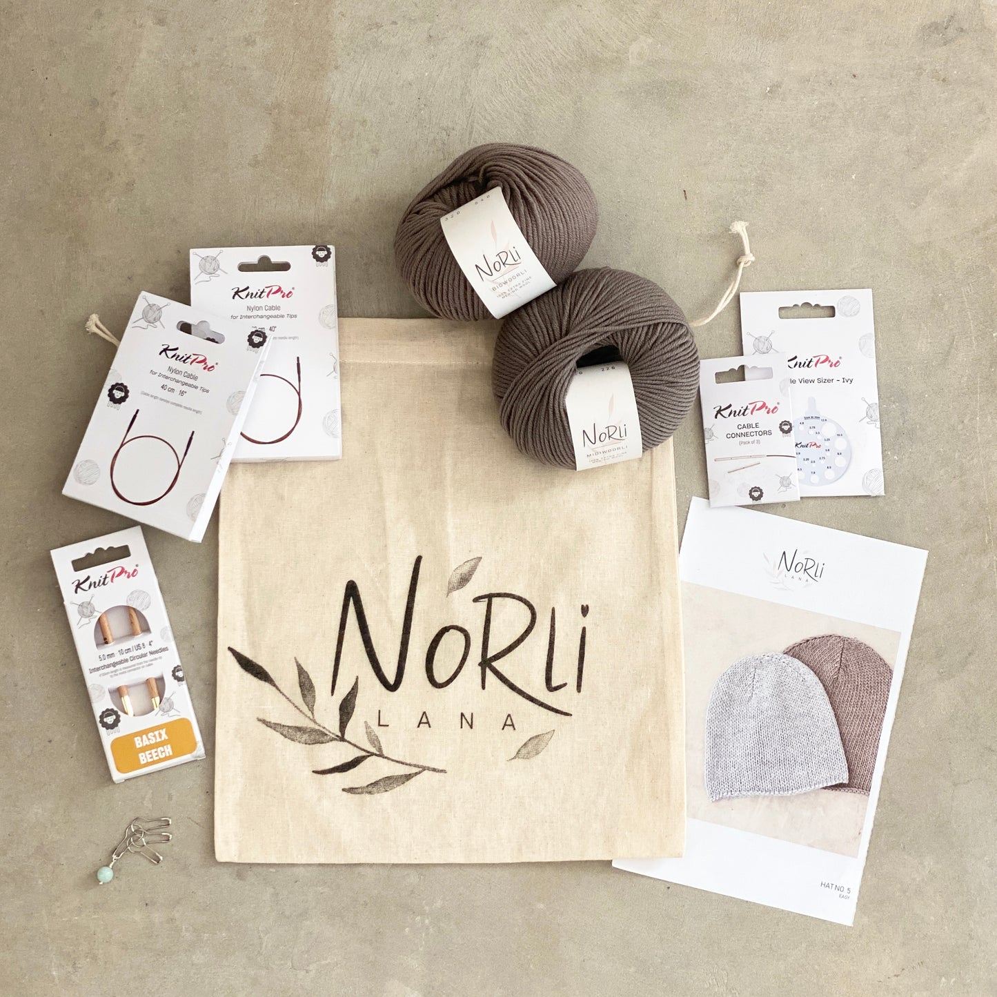 HAT nr. 5 - SÆT inkl. SUPPORT
