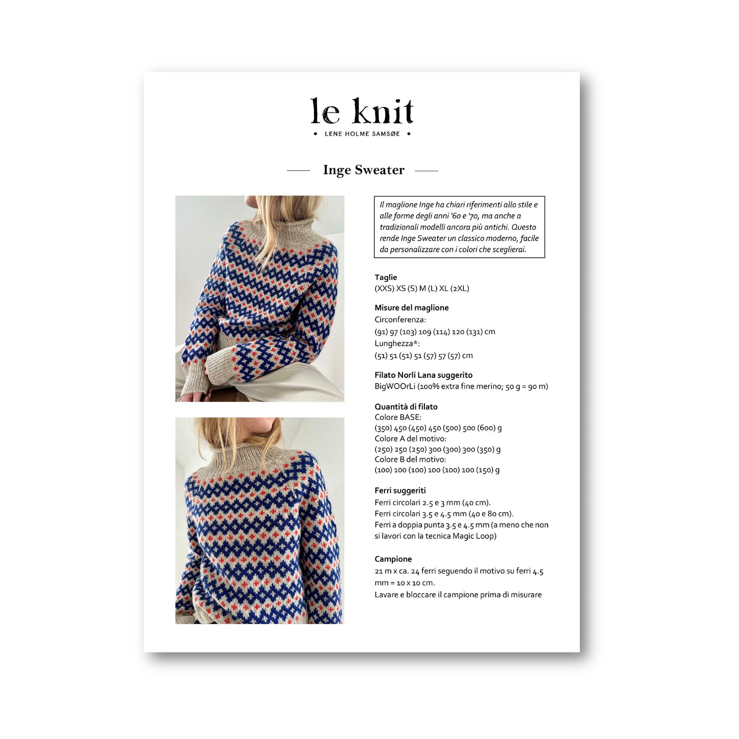 INGE SWEATER - bigWOOrLi