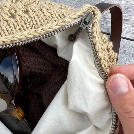"LINING FOR ROUND BOTTOM BAG - 58 CM" by PetiteKnit