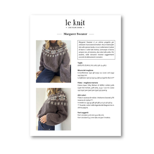PATTERN - MARGARET SWEATER