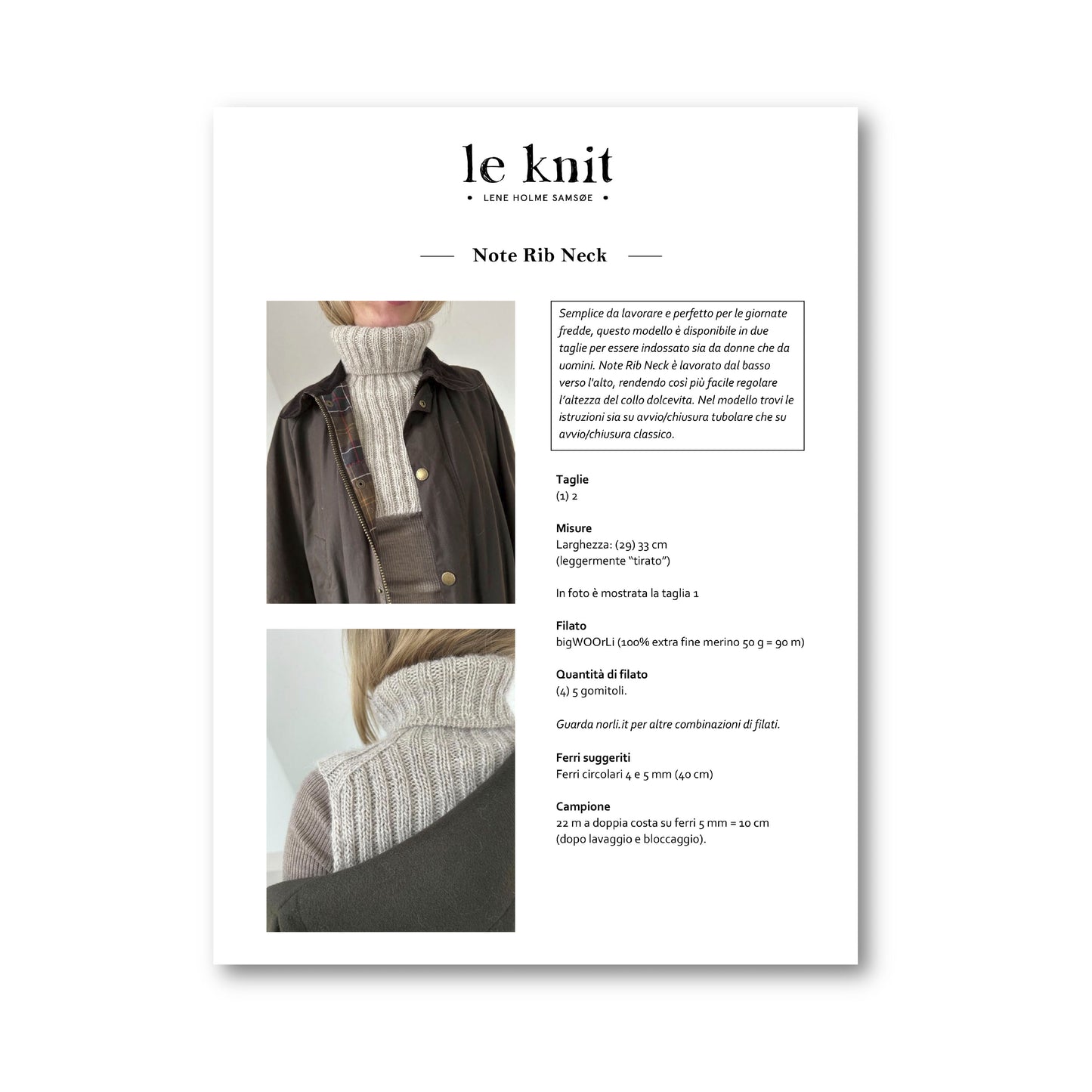 NOTE RIB NECK - bigDOT & SILKY MOHAIR
