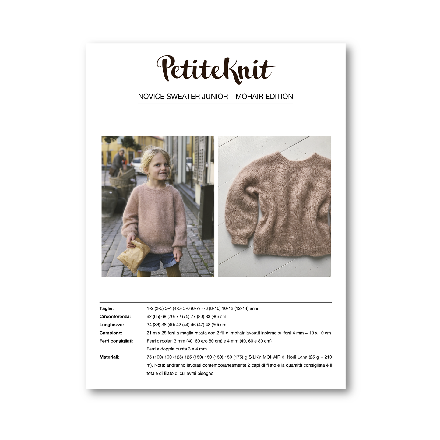 NOVICE SWEATER  JUNIOR - MOHAIR EDITION