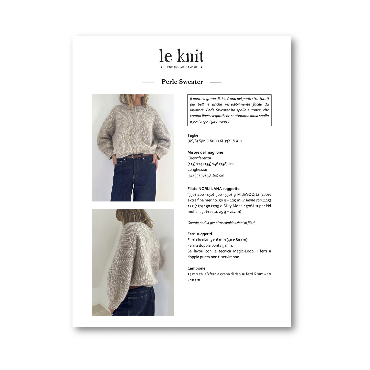 PERLE SWEATER - bigDOT & SILKY MOHAIR