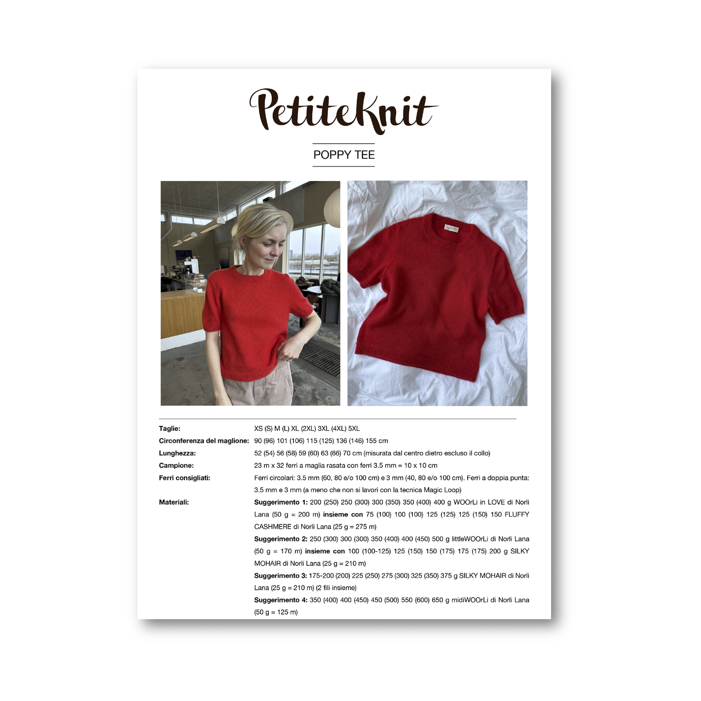 POPPY TEE - WOOrLi in LOVE & FLUFFY CASHMERE