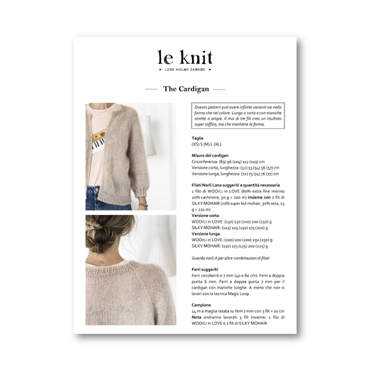 PATTERN - THE CARDIGAN