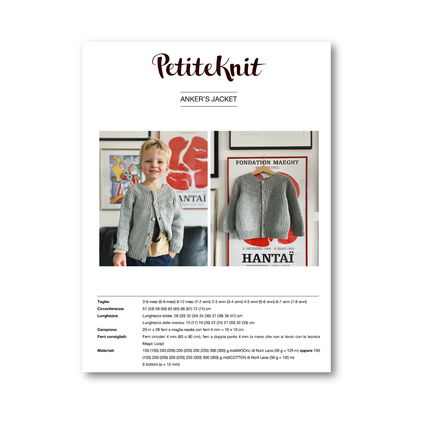PATTERN - ANKER'S JACKET KIDS