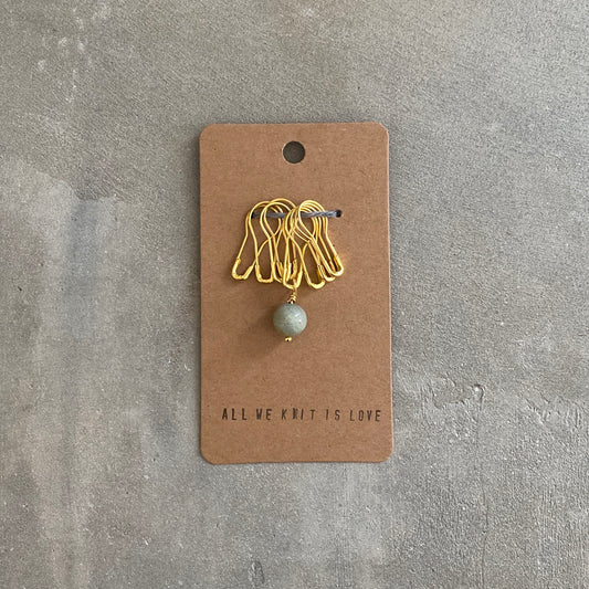 STITCH MARKER - set of 1+8 - gold