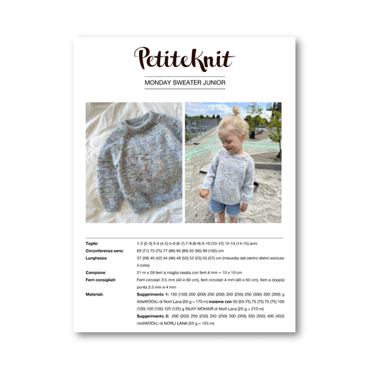 PATTERN - MONDAY SWEATER JUNIOR