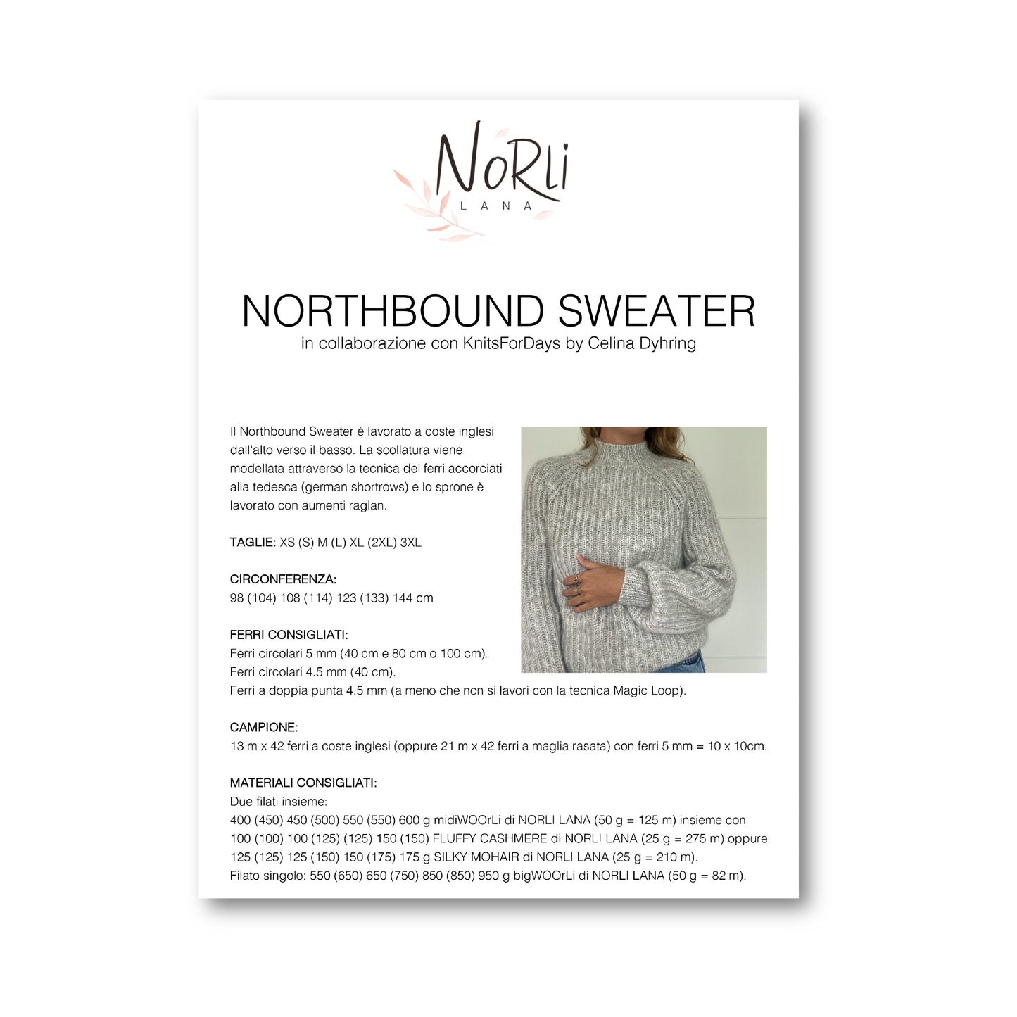 NORTHBOUND SWEATER - midiWOOrLi & FLUFFY CASHMERE