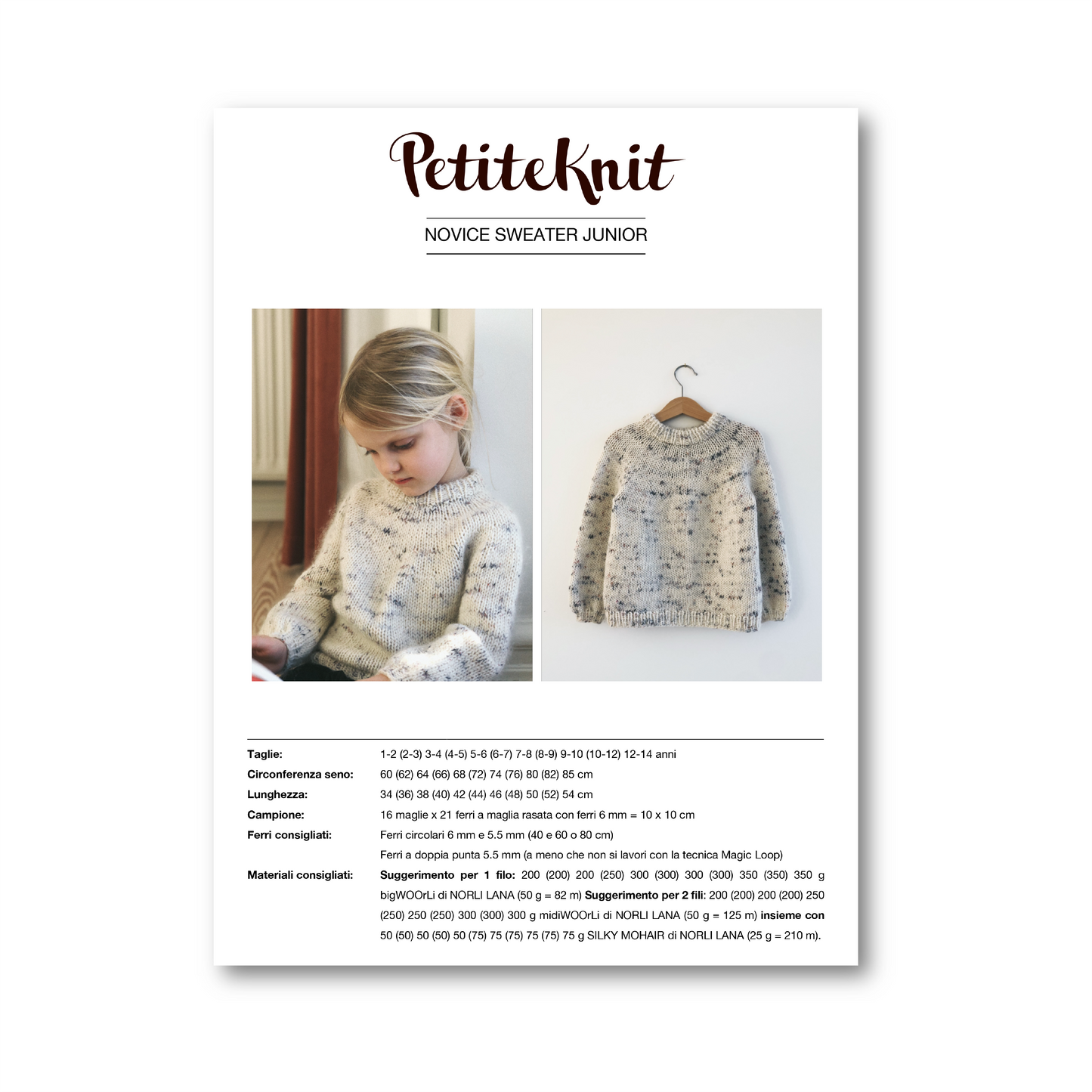 NOVICE SWEATER JUNIOR - bigWOOrLi