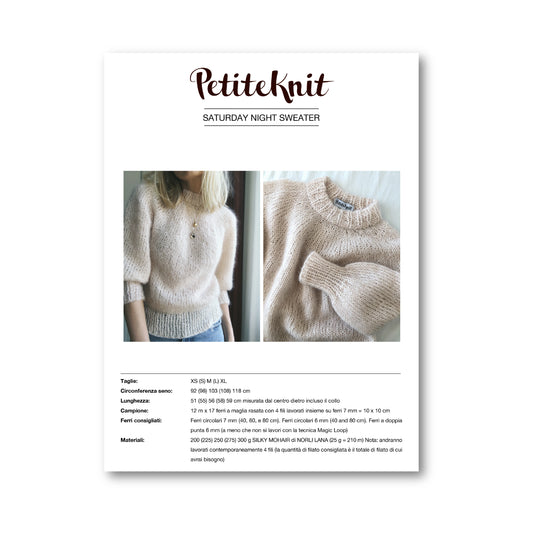 PATTERN - SATURDAY NIGHT SWEATER