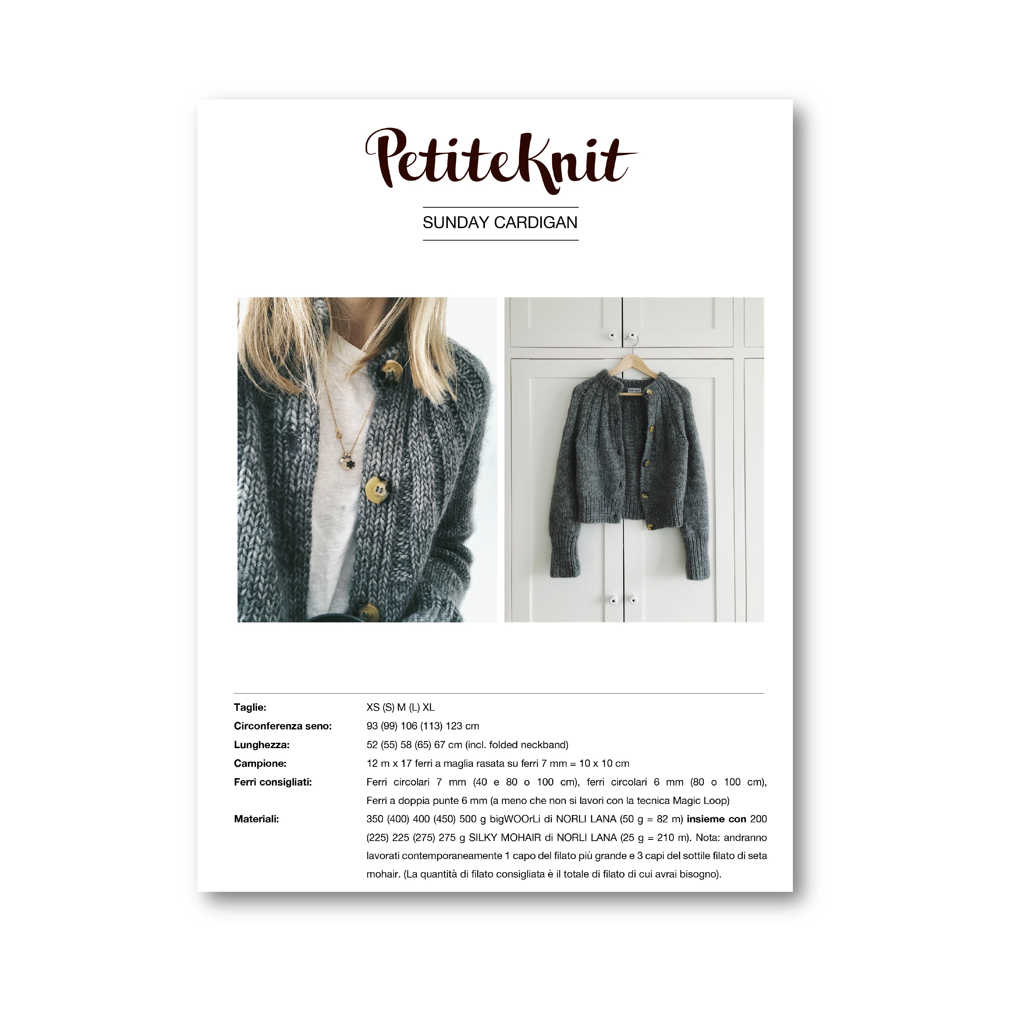 PATTERN SUNDAY CARDIGAN - Main Image