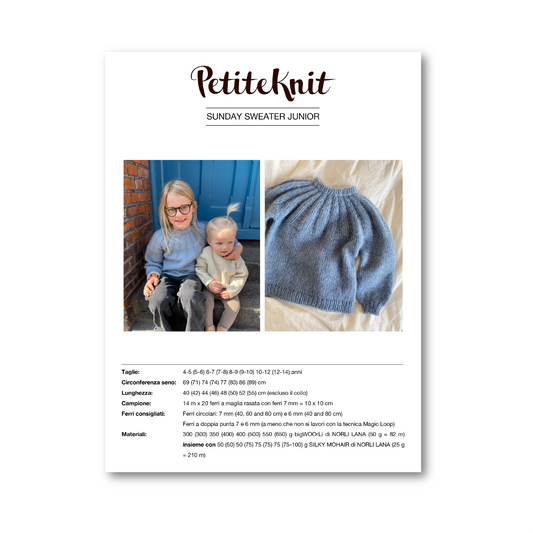 PATTERN - SUNDAY SWEATER JUNIOR