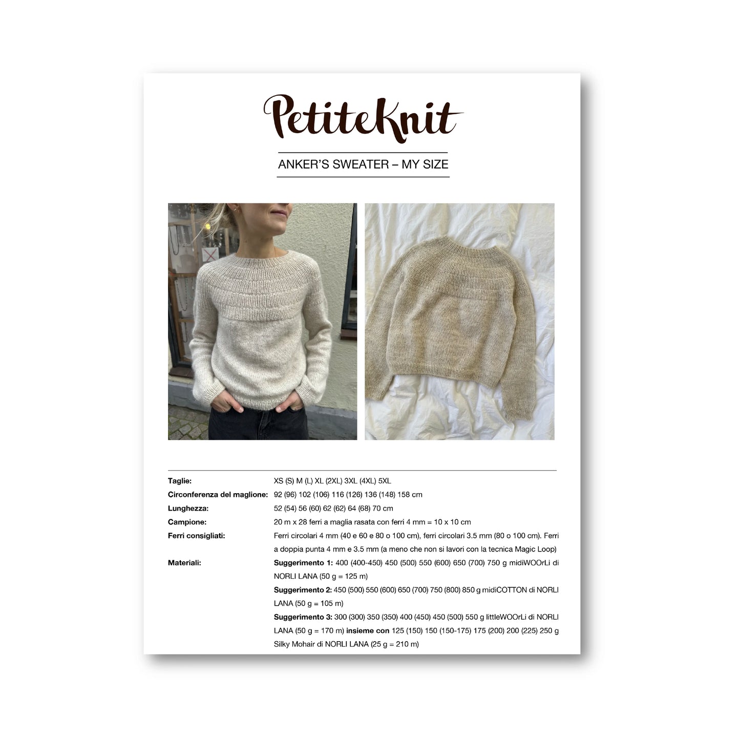 ANKER'S SWEATER MY SIZE - bigDOT