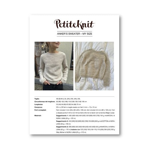 PATTERN - ANKER'S SWEATER MY SIZE
