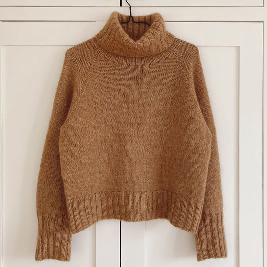 CARAMEL SWEATER - littleWOOrLi & SILKY MOHAIR