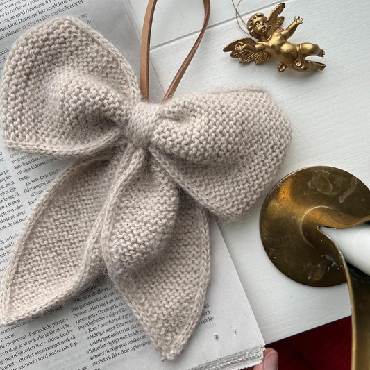 DECEMBER BOW - set da 3 - littleWOOrLi & SILKY MOHAIR