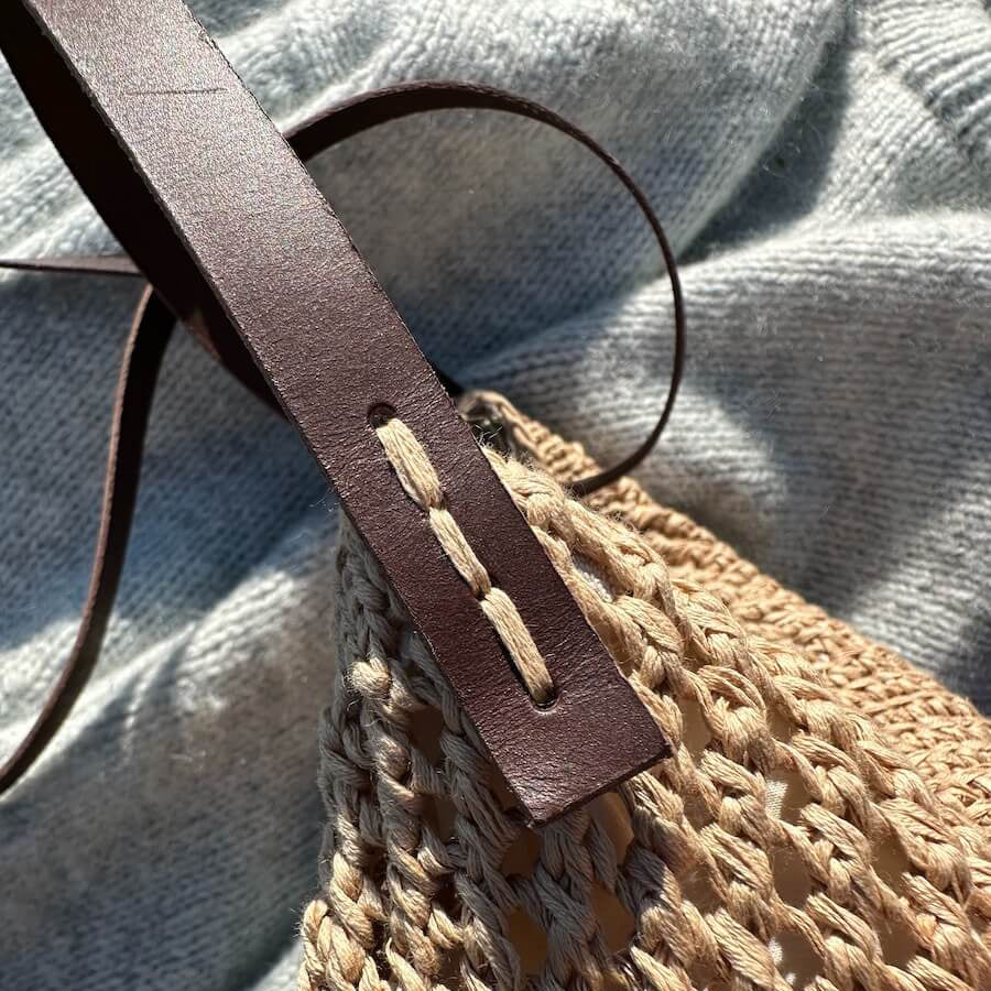 TRACOLLA in PELLE per FLORENCE BAG by PetiteKnit