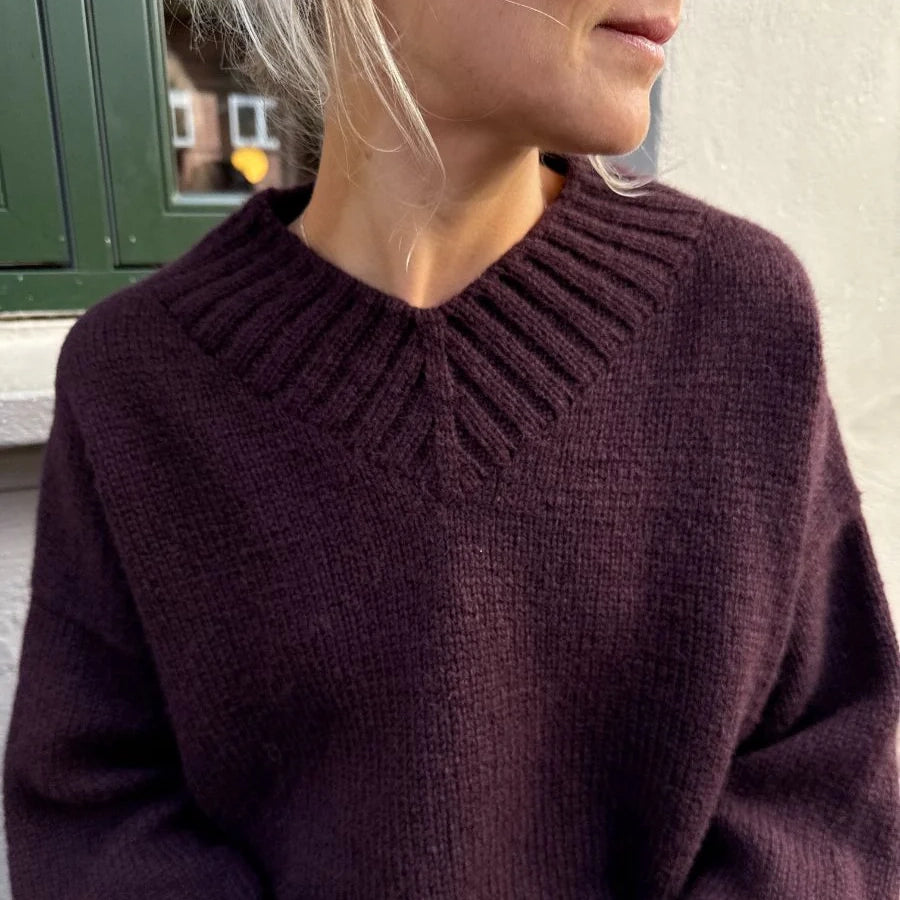 HANNAH SWEATER V-NECK - bigWOOrLi & SILKY MOHAIR