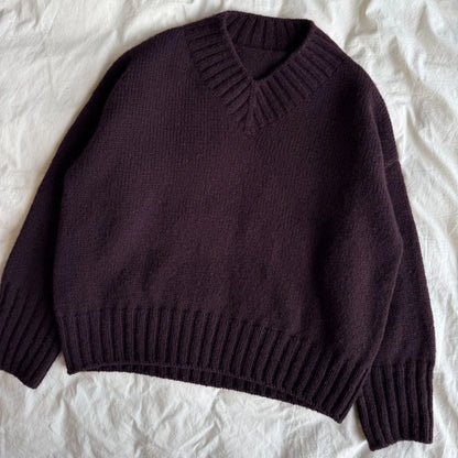 HANNAH SWEATER V-NECK - bigWOOrLi & SILKY MOHAIR