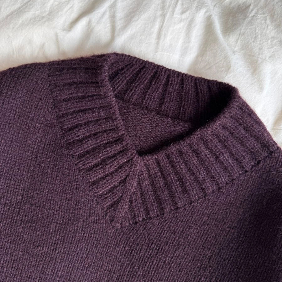 HANNAH SWEATER V-NECK - bigWOOrLi & SILKY MOHAIR