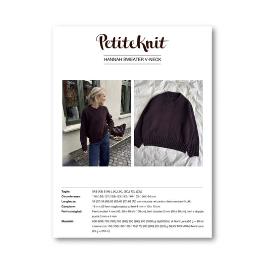 PATTERN - HANNAH SWEATER V-NECK