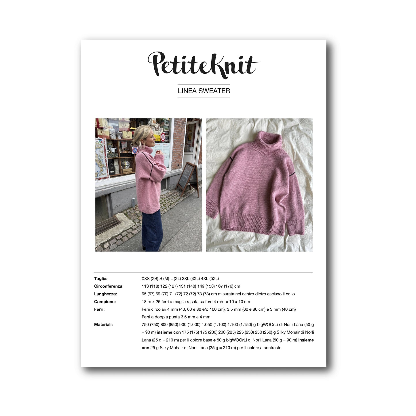PATTERN - LINEA SWEATER