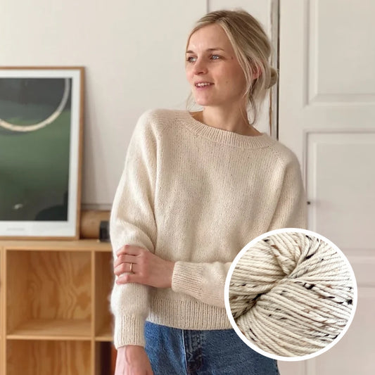 NO FRILLS SWEATER - littleDOT & SILKY MOHAIR