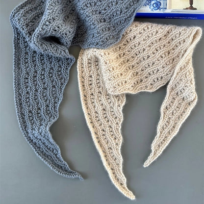 PEACOCK SCARF - WOOrLi in LOVE & SILKY MOHAIR