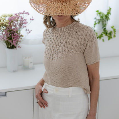 SMOKE, LA MAGLIETTA di KNITTING SCIURA - littleCOTTON & FLUFFY CASHMERE