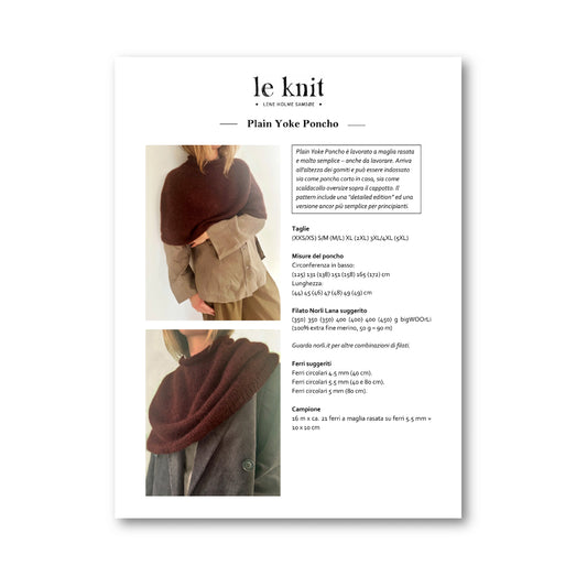PATTERN - PLAIN YOKE PONCHO