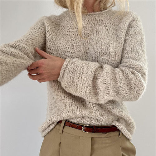 PLAIN YOKE SWEATER - bigWOOrLi & SILKY MOHAIR