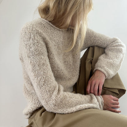 PLAIN YOKE SWEATER - bigWOOrLi & SILKY MOHAIR