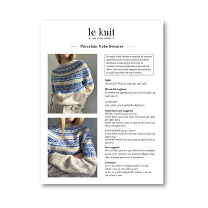 PORCELAIN YOKE SWEATER - WOOrLi in LOVE & SILKY MOHAIR