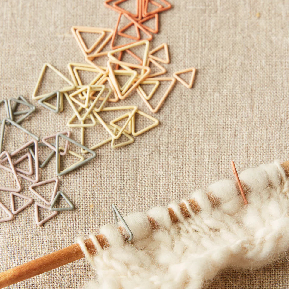 TRIANGLE STITCH MARKERS by Cocoknits