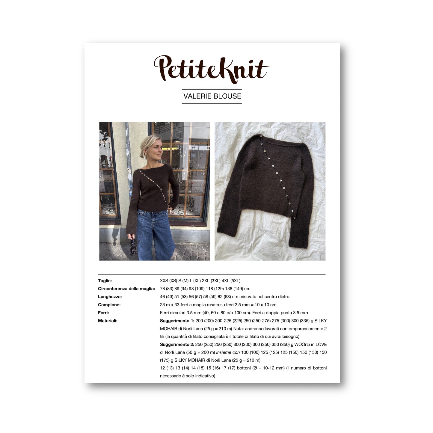 VALERIE BLOUSE - WOOrLi in LOVE & SILKY MOHAIR