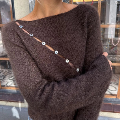 VALERIE BLOUSE - SILKY MOHAIR