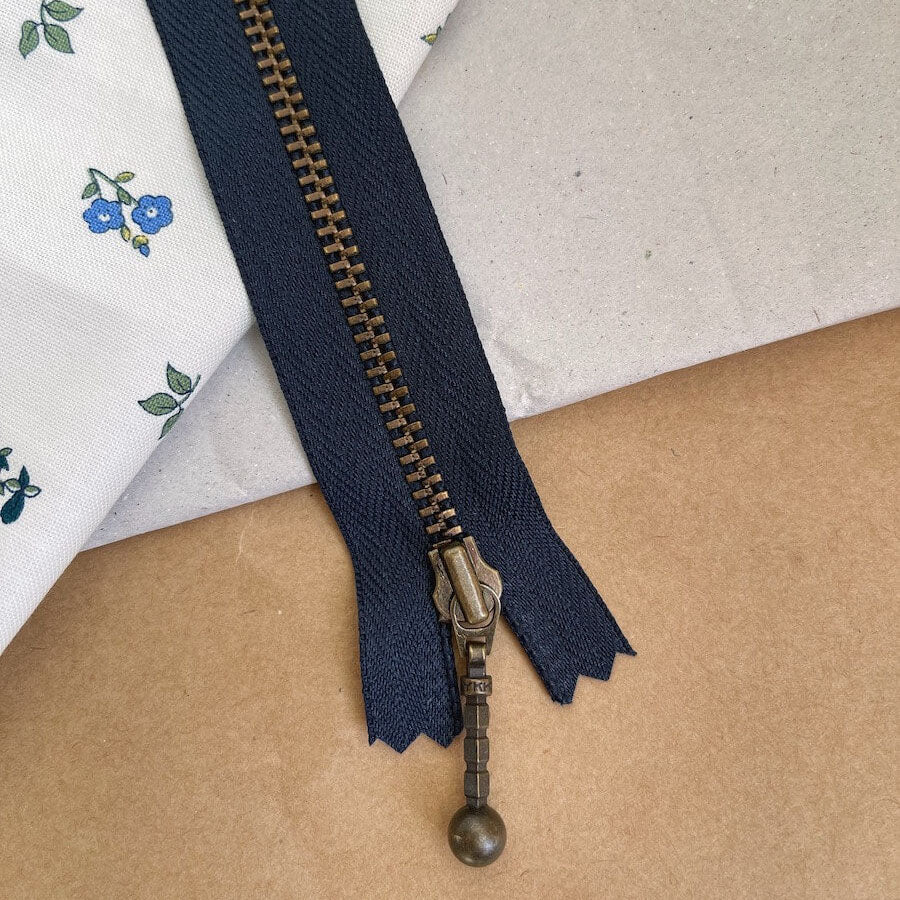 ZIPPER 14 cm - NAVY by PetiteKnit