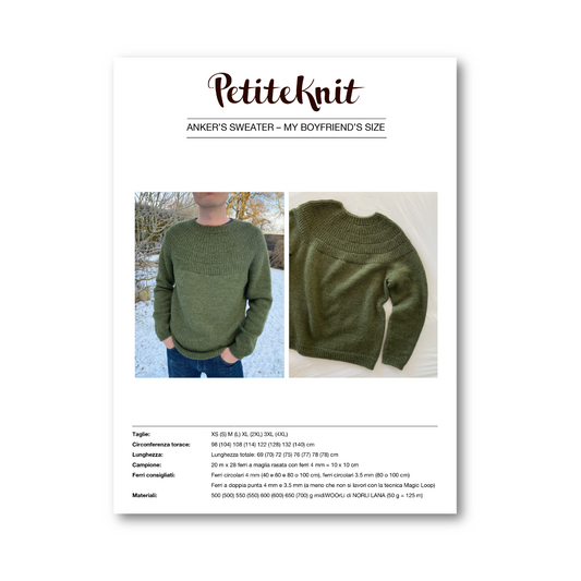 PATTERN - ANKER'S SWEATER MY BOYFRIEND SIZE