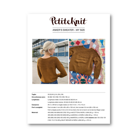 PATTERN - ANKER'S SWEATER MY SIZE