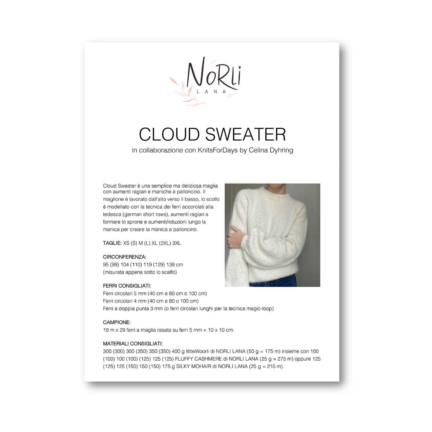 CLOUD SWEATER - littleWOOrLi & SILKY MOHAIR