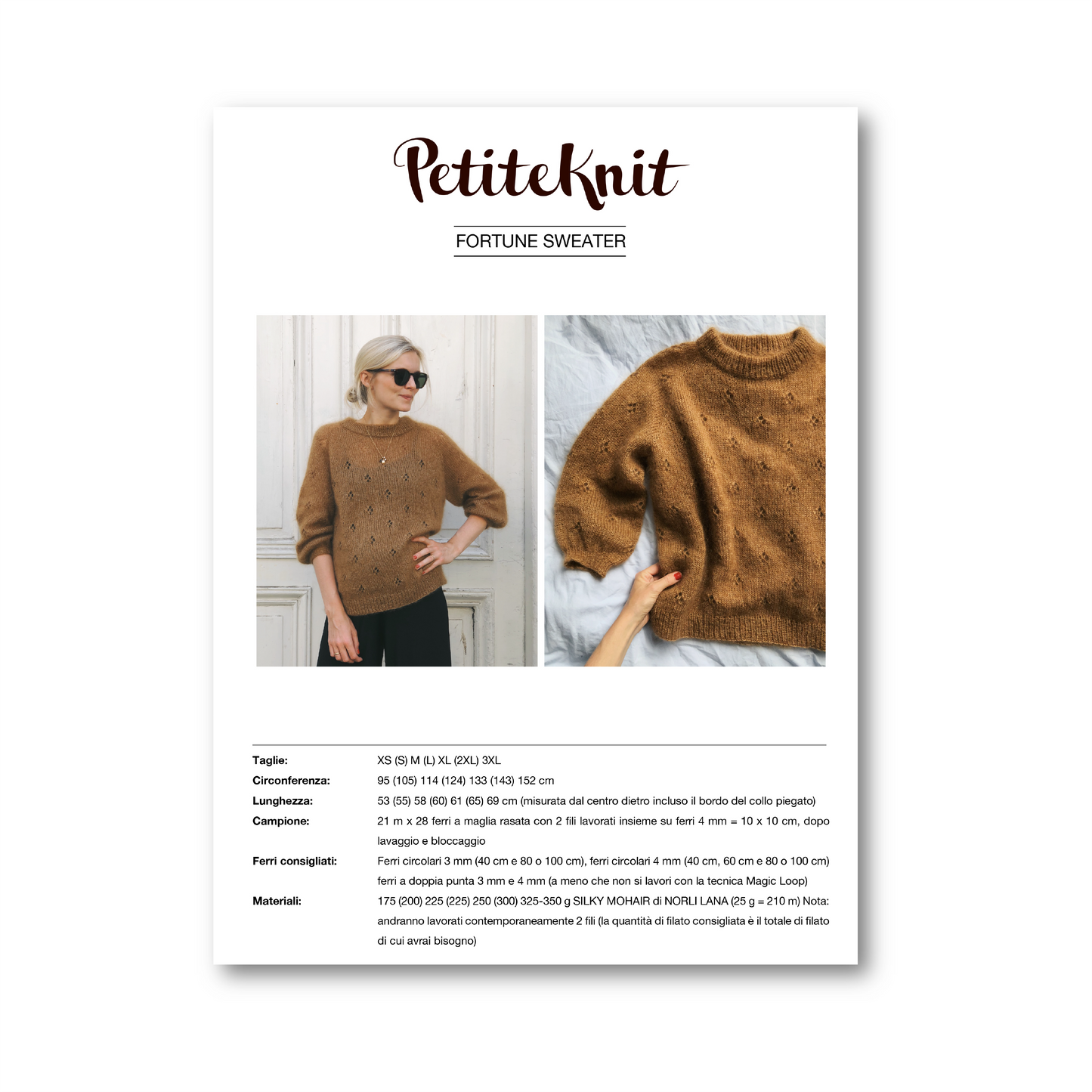 FORTUNE SWEATER - SILKY MOHAIR