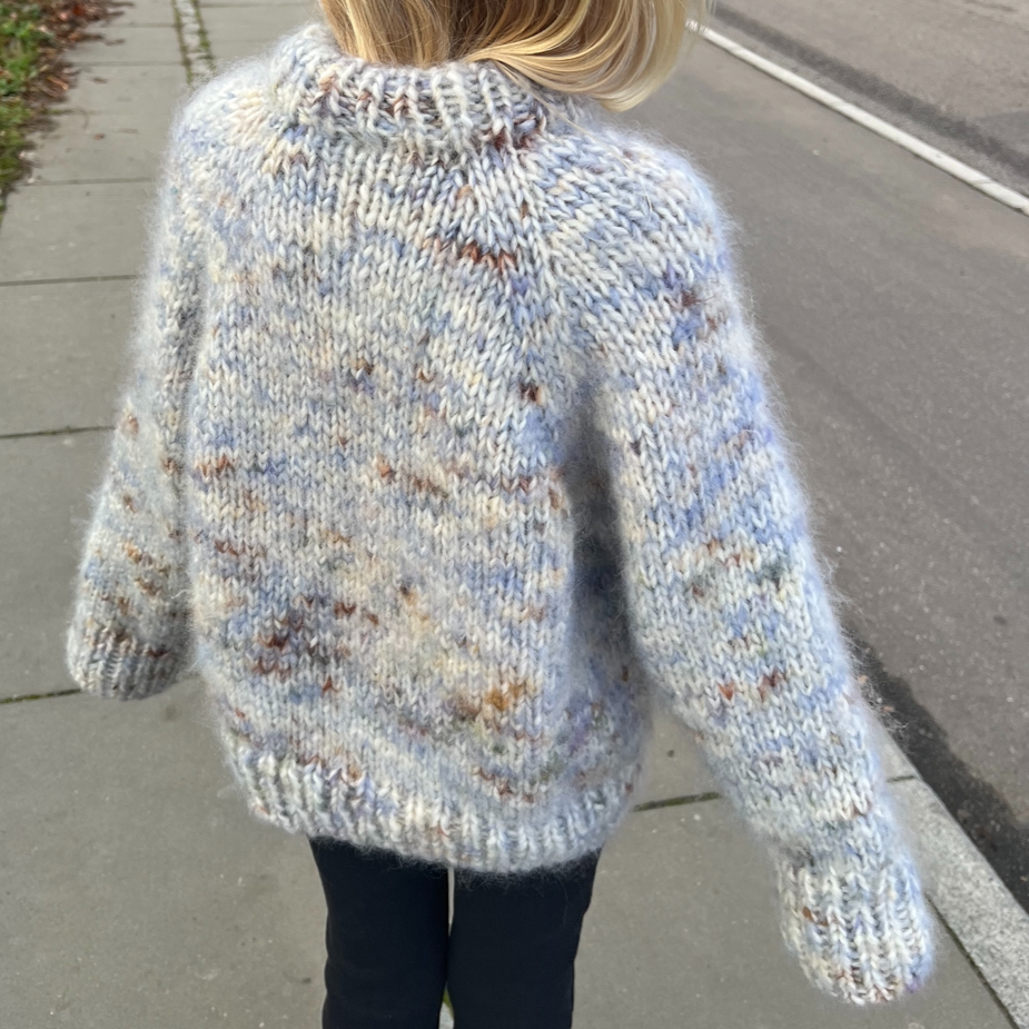 MARBLE SWEATER JUNIOR multicolor - midiWOOrLi & SILKY MOHAIR