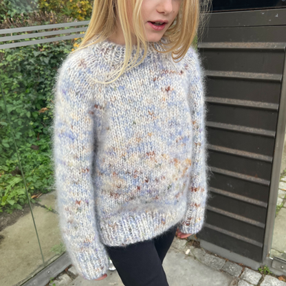 MARBLE SWEATER JUNIOR multicolor - midiWOOrLi & SILKY MOHAIR