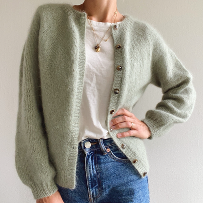 PATTERN - NOVICE CARDIGAN MOHAIR EDITION