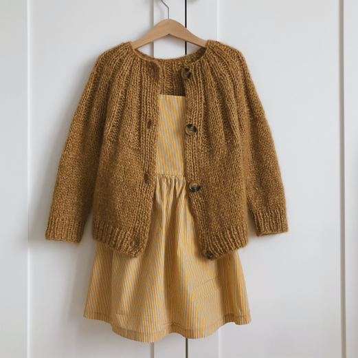 SUNDAY CARDIGAN JUNIOR - bigWOOrLi & SILKY MOHAIR